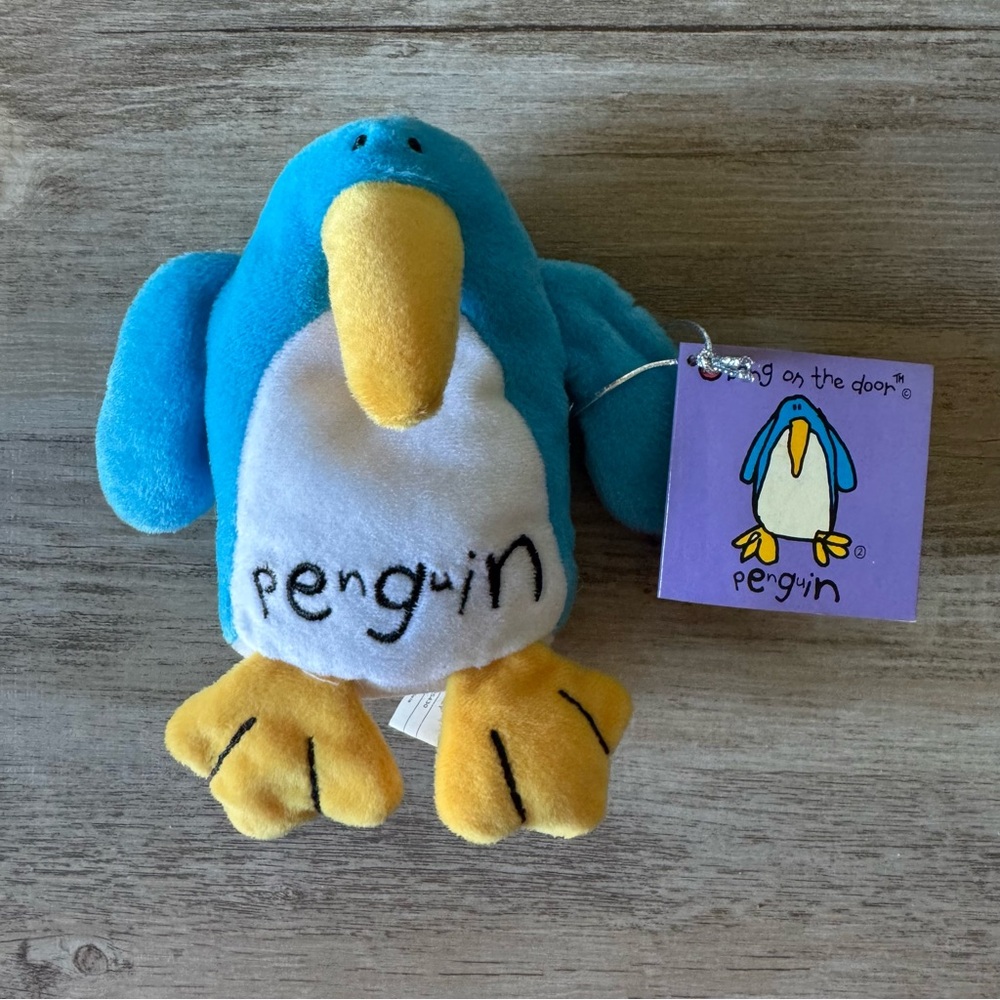 Vintage Bang On The Door Penguin Plush Toy NWT